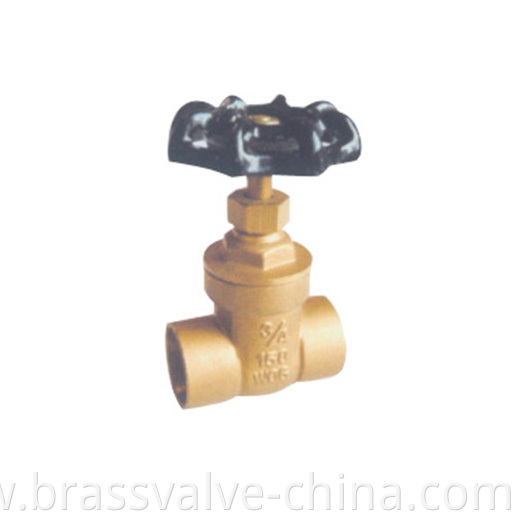 200wog Brass Solder Gate Valves Jpg